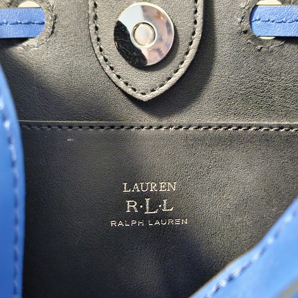 Lauren Ralph Lauren Blue Bucket Bag - Picture 8 of 12